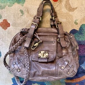 Juicy Couture Genuine Leather Brown Handbag
